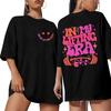 2026 Sommer Sei Glücklich Hebe Schwer T-Shirt Für Unisex Lustiges Trainings Gewichtheben Grafik Oberteile Fitnessstudio Kurzarm T-Shirts