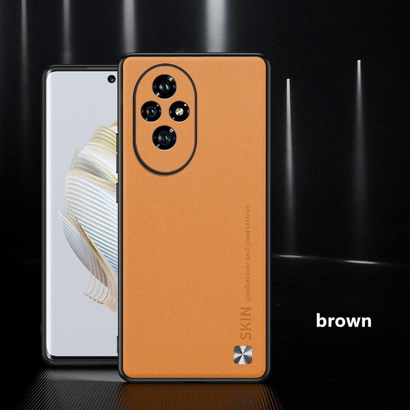 

Чохли для Honor 200 Тонкий високоякісний чохол для телефону з PU шкіри для Honor 200 Pro М яка накладка на задню панель для Honor 200 Lite Чохли Honor 200 Lite коричневий
