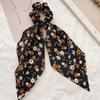 Women Hair Band Floral Printing High Elasticity Long Ribbon Hair Tie Ponytail Bun Half-Tied Hairstyles Chiffon Fabric Hair Accessory