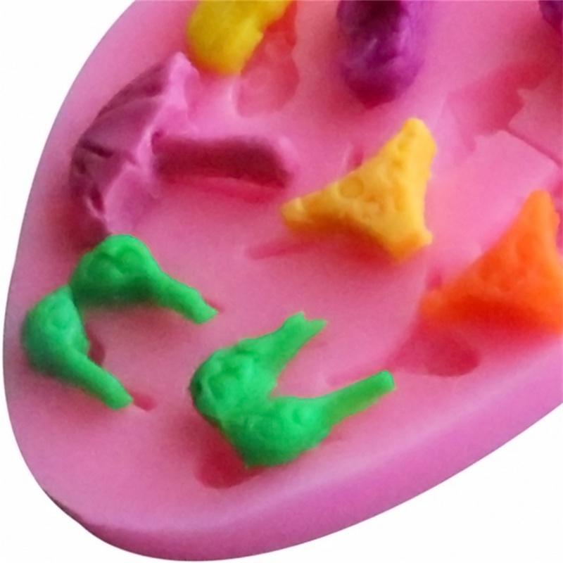 Paraply Tøfler Bikini Sjokolade Fest DIY Fondant Kakedekoreringsverktøy Silikonform