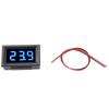 Voltage Meter, Voltmeter 0.56inch Two Wire Digital LED Display Voltage Meter for 12V 24V Battery Car (Font Backlight Color Blue)