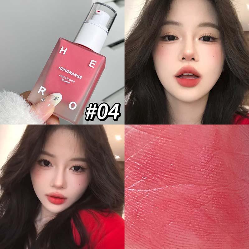 Zicai Natural Matte Liquid Blush: Skin-Melting, Moisturizing, Brightening, Low Saturation, Long-lasting for a Nude, Enhanced Complexion