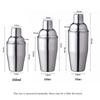 350/550/750ml Barware Food Grade Stainless Steel Cocktail Shaker Cocktail Mixer Wine Martini Shaker Leakproof Whiskey Shaker