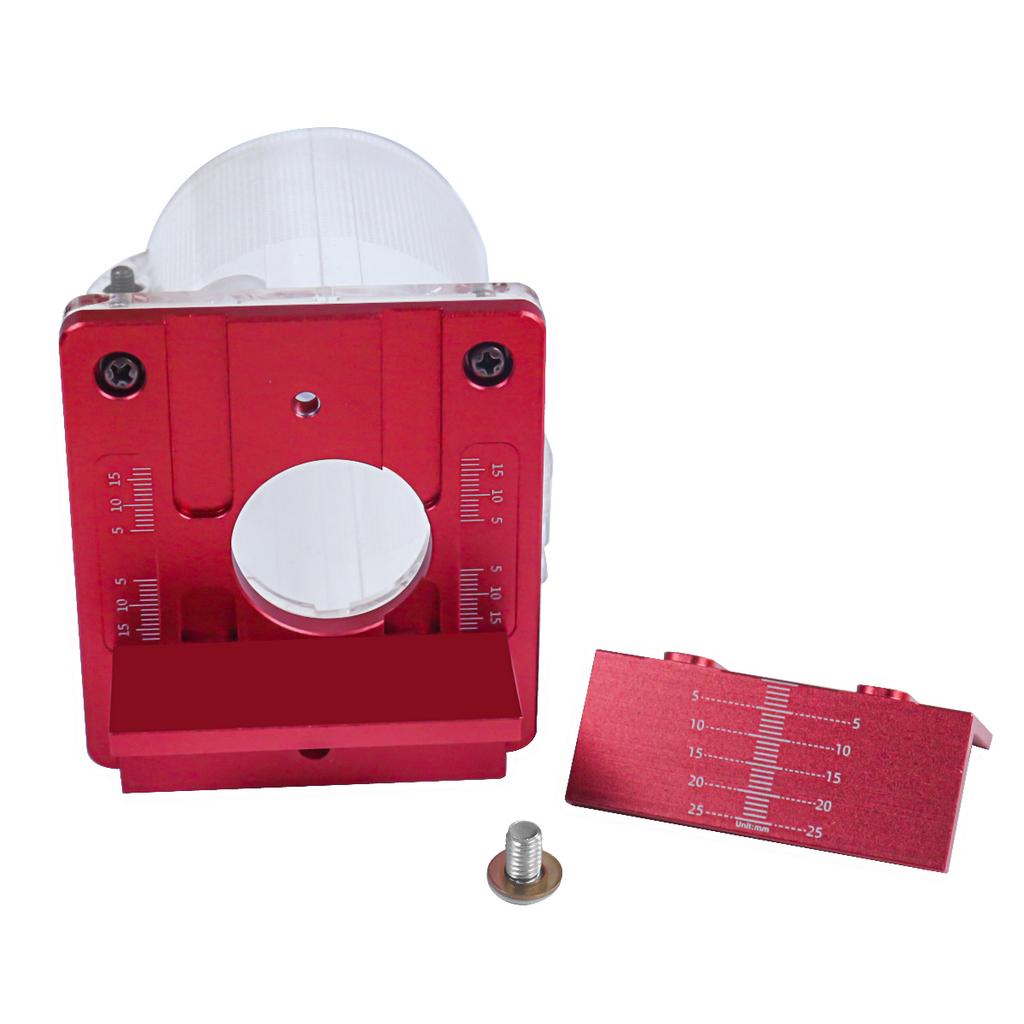 2 in 1 Slotted Base and Fastening Bracket for 65mm Trimming Machine,Invisible Fasteners Wood Milling Base Slotting Guide Locator