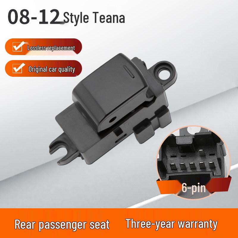 Compatible Power Window Switch for Nissan Altima, Classic Sylphy, Sunny, Qashqai, Livina, and Old Tiida.