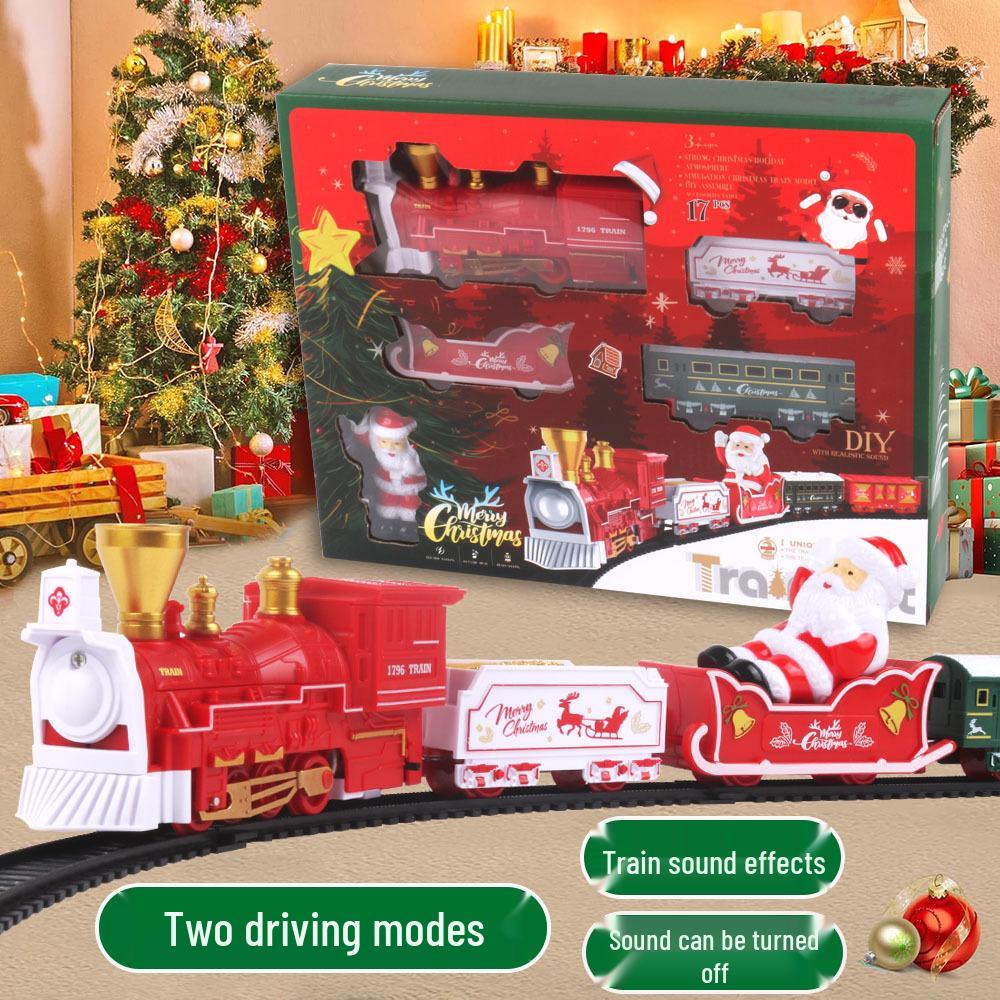 Mini Electric Track Train Toy for Kids - Christmas Edition
