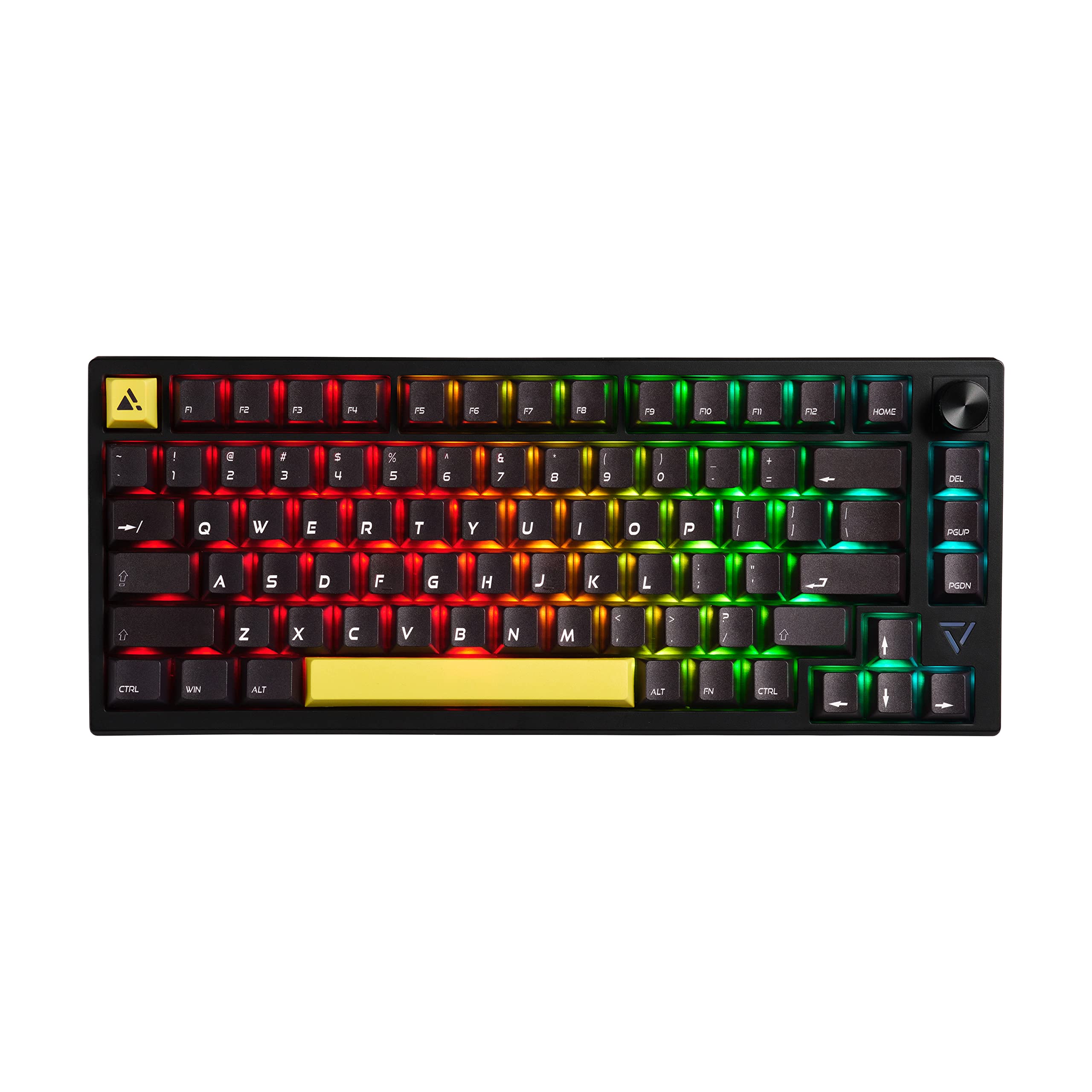 

Princeton ULTRA PLUS Gaming Mechanical English Comfortable Wired and Wireless RGB Hot Silver Gasket-Mounted Keyboard, Layout, Black, Keystrokes, 75% чорний