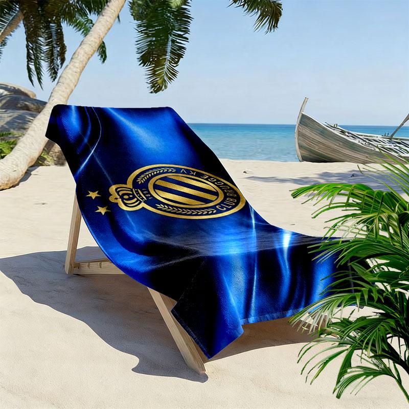 Asciugamano da Spiaggia Stampato Club Brugge K.V, Asciugamano Grande Morbido ad Asciugatura Rapida per Spiaggia Campeggio Nuoto