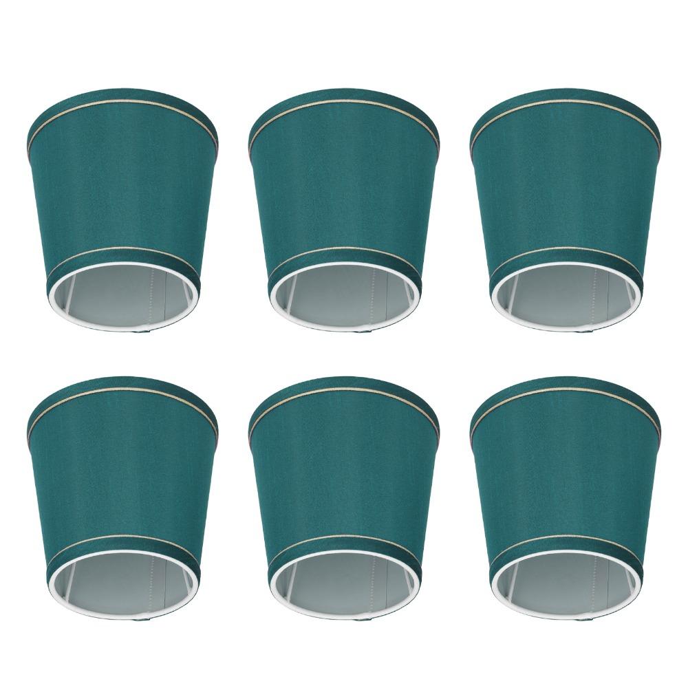 6PCS Fabric Lampshade Clip On Design Small Lamp Shades Simple Lamp Cover  Floor Lamp