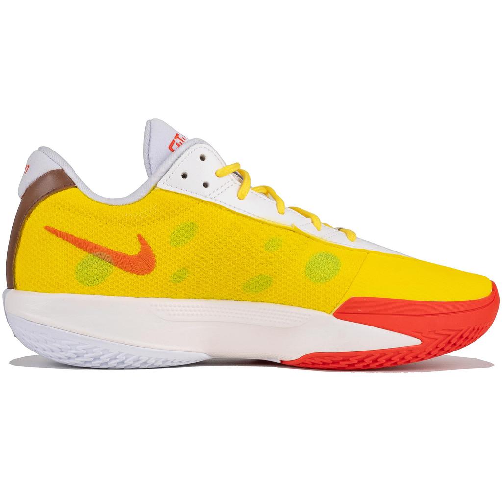 Nike Air Zoom G.T. Cut Academy Yellow Sponge, Whimsical Jellyfish, Mismatched Slip Resistant Abrasion Resistant Low top FB2598-101(TeamF-)