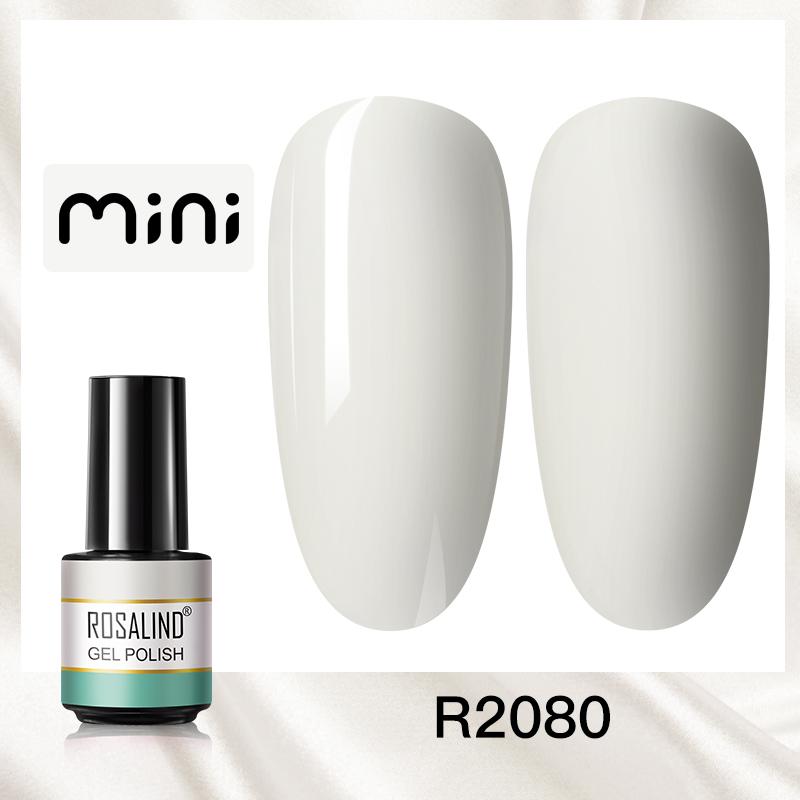 ROSALIND Mini Nail Gel Polish Hybrid Gel Polish UV Gel Manicure Soak Off Nail Art Base Top Coat