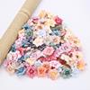 10Pcs Artificial Flower 4.5cm Silk Rose Head For Wedding Home New Year Decoration DIY Garland Scrapbook Gift Box Craft Flowers
