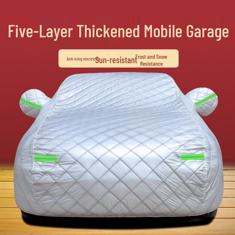 Verdickte Winter-Baumwoll-Autoschutzhülle: Schutz vor Wärme, Kälte, Regen & Schnee, Universelle Passform