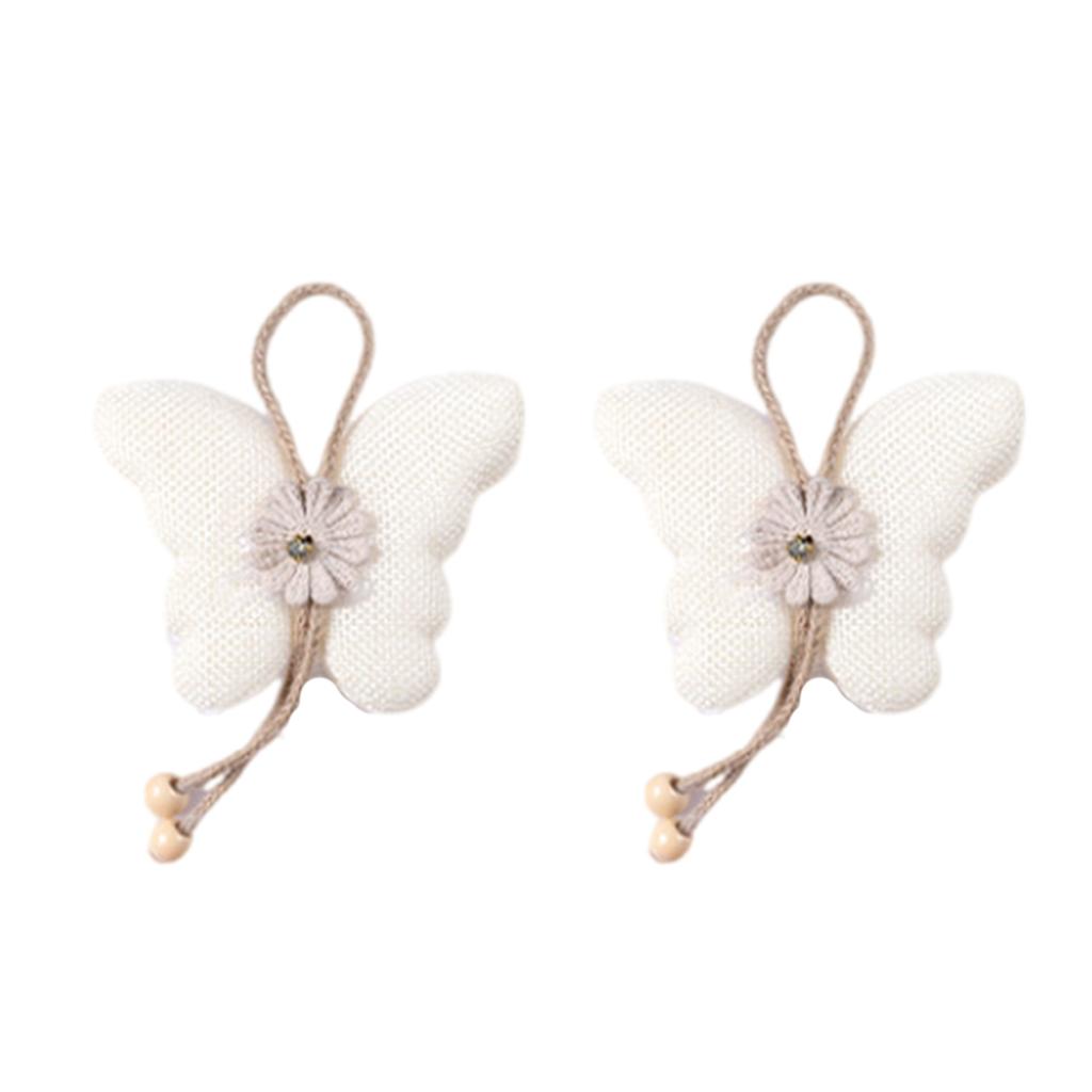 1 Paire d'Embrasses Magnétiques Papillon Fleur avec Longueur Réglable pour Décorations de Maison Attaches de Rideaux Sangles Liens