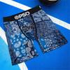 PSD Boxer Briefs Estampados Cómodos de Secado Rápido para Hombre de Línea Larga de Tiro Medio