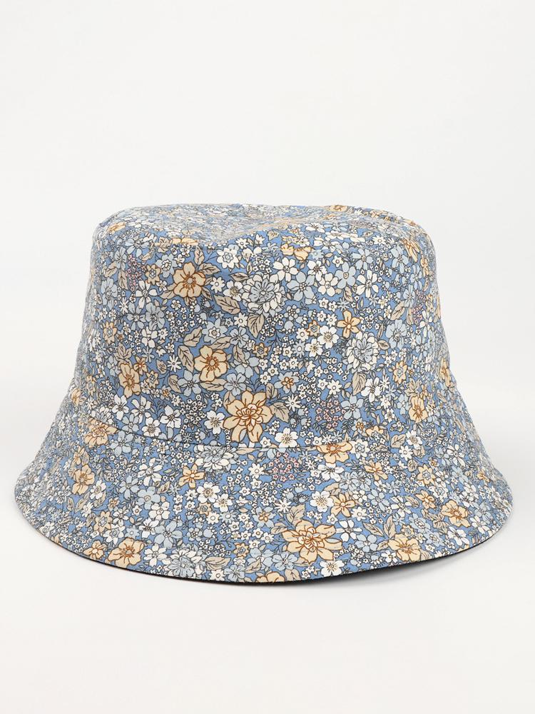 Fisherman's Hat, Female Chrysanthemum, Double-sided Printed Flower Pot Hat, Outdoor Flower Sun Protection and Sunshade Hat