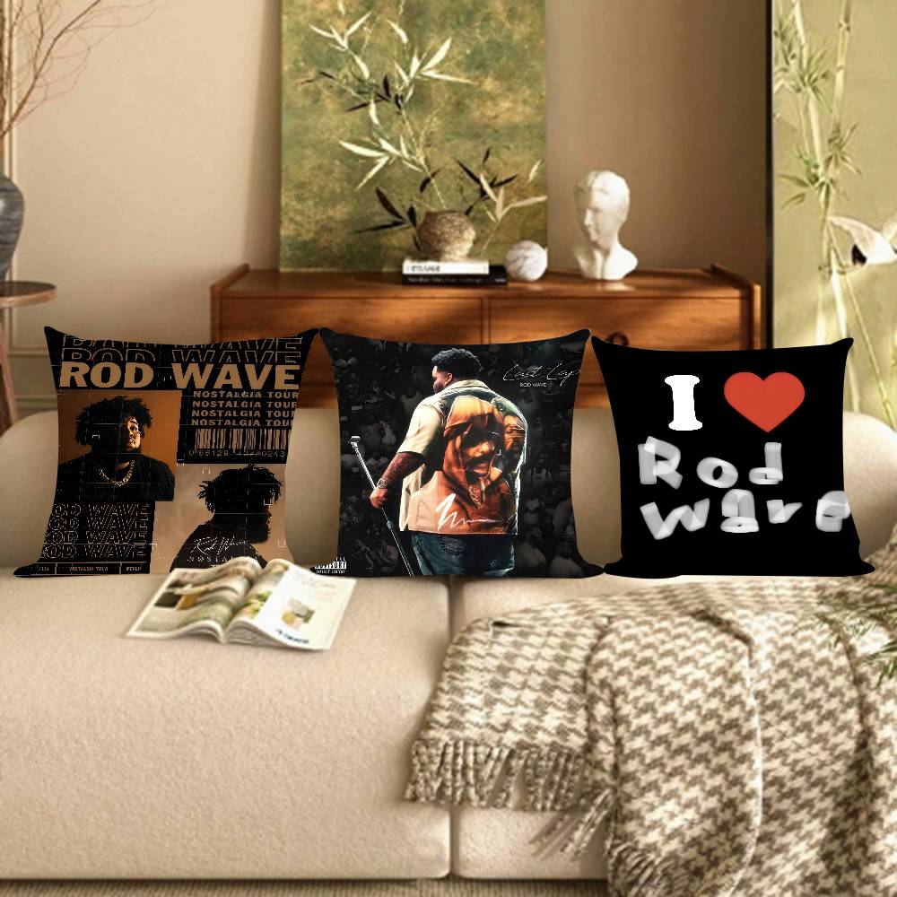 Hip Hop Rapper Rod Wave  Cushion Cover Car Throw Pillow Case For Sofa Car Christmas Gift 40x40cm 45x45cm