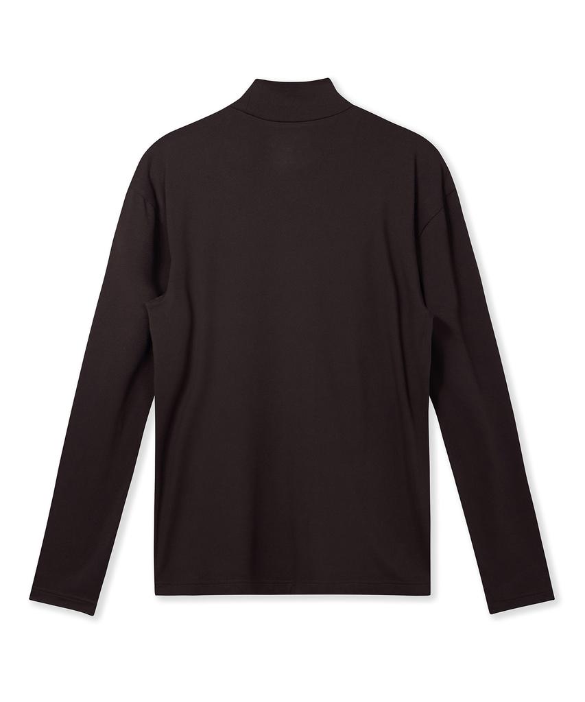 USPOLOASSN Long Sleeve Double Brushed Brown