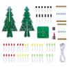 Červená Zelená Žlutá LED 3D LED Vánoční Stromeček Kit Vánoční Stromeček Blikající LED PCB DIY Projekty