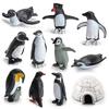 26Pcs 3D Polar Animal Figurines Mini Arctic Animals Dolphin Seal Toys Model Set Home Decor Arctic Bear For Children Gifts