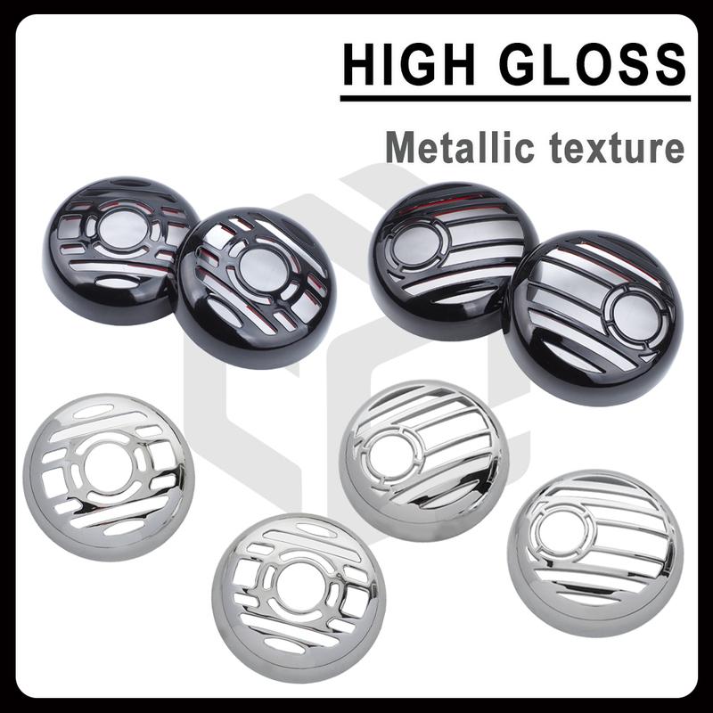 Motorcycle Chrome Turn Signal Light Kits Bezels Indicator Lens Cover for HARLEY FLHK FLTR FLHT FLHTK Turn Signal Housing