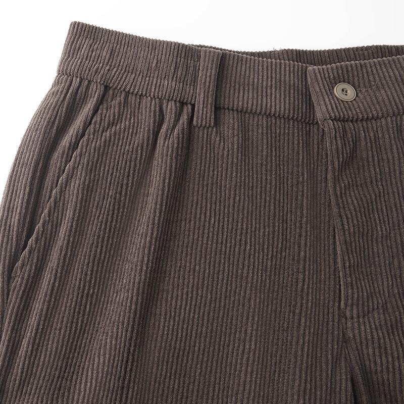 Shanshan Men's Corduroy Warm Straight-Leg Casual Pants