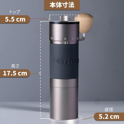 KINGrinder K6 Hand Coffee Grinder with External Adjustment, 200 Grind Settings, Conical Metal Blade for Uniform Grinding, and a Maximum Capacity of 25