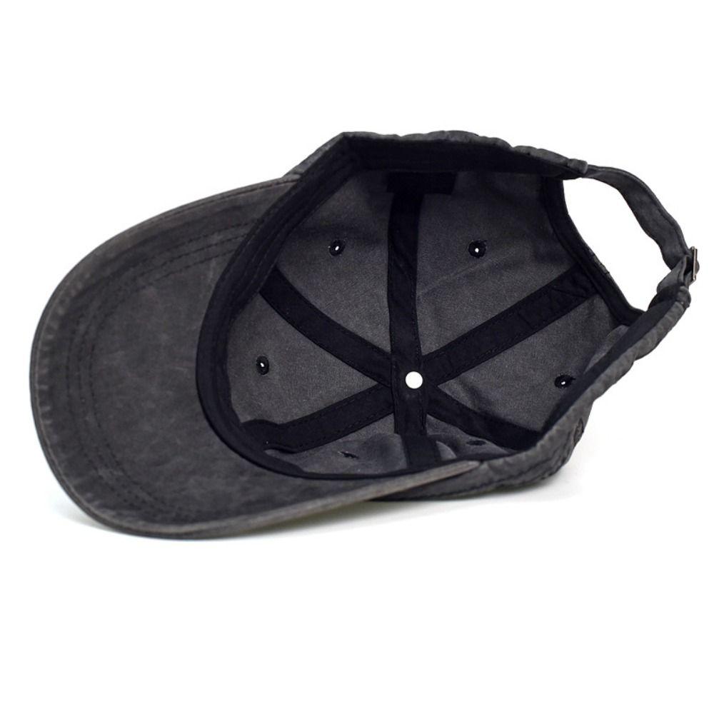 Casual Wash Cotton Baseball Caps Sun Protection Trucker Style Vintage Dad Hat Adjustable Visors Outdoor Sports