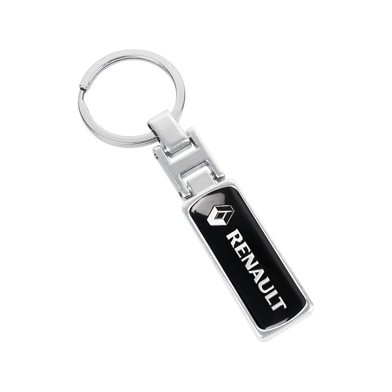 

Interior Stickers Car Styling Zinc Alloy Key Ring Keychain Auto Decoration For Renault Clio QM6 Kadjar Koleos Megane Espace Capt
