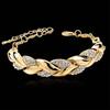 Leaves Bracelet Rhinestone Inlaid Bracelet Sparkling Leaf Design Link Bracelet Women Jewelry for Parties Dates Gift Ideas