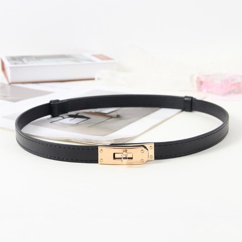 Classical Adjustable Buckle Thin Waist Belt for Women Lady Fashionable Stylish Design Waistband Decorative Dress Sash