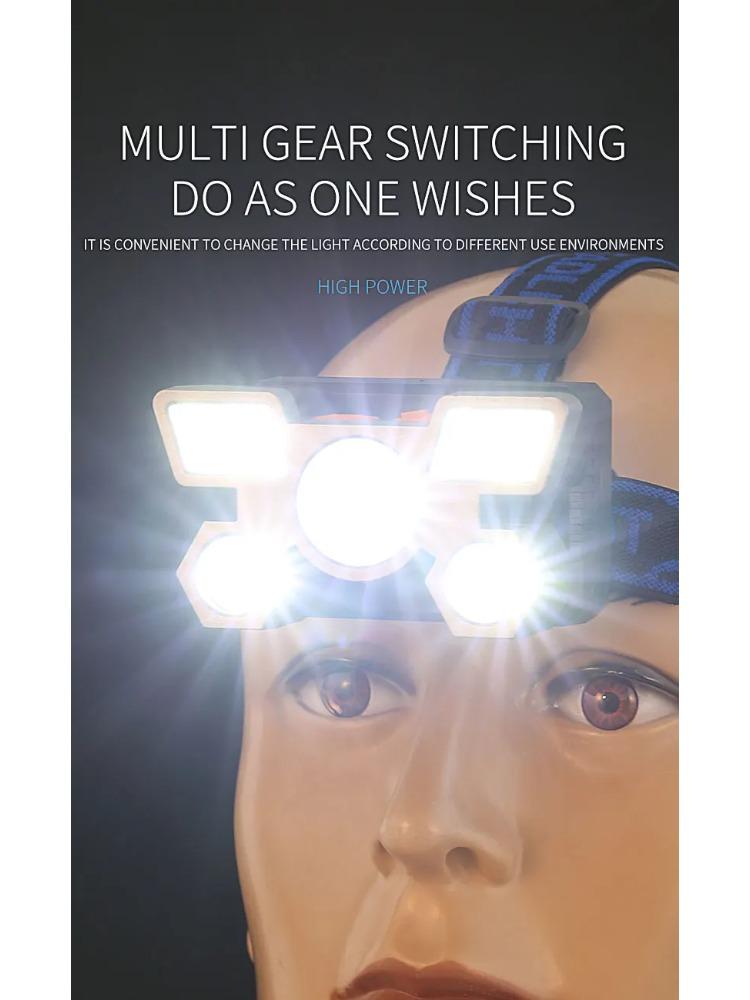 Powerful Rechargeable Head Flashlight for Fishing Led Headlamp Nitecore Camping Headlights Hunting Torch Hiking Front Lanterns