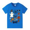 A1653 T-shirt Manches Courtes Halloween Fantôme Garçons Filles