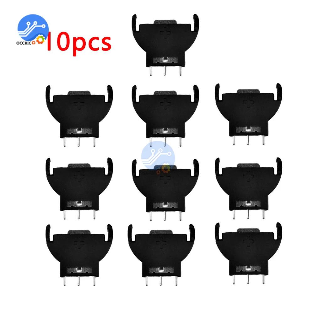 

Wholesale 1x 5x 10x CR2032 CR2026 Half-Round lithium Button Cell Coin Battery box Holder Case CR 2032 2026 batteries holder Sock