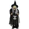 94cm Animated Witch Halloween Decoration, Scary Halloween Animatronics Decor with Sound Touch Activated & Light Up Eyes