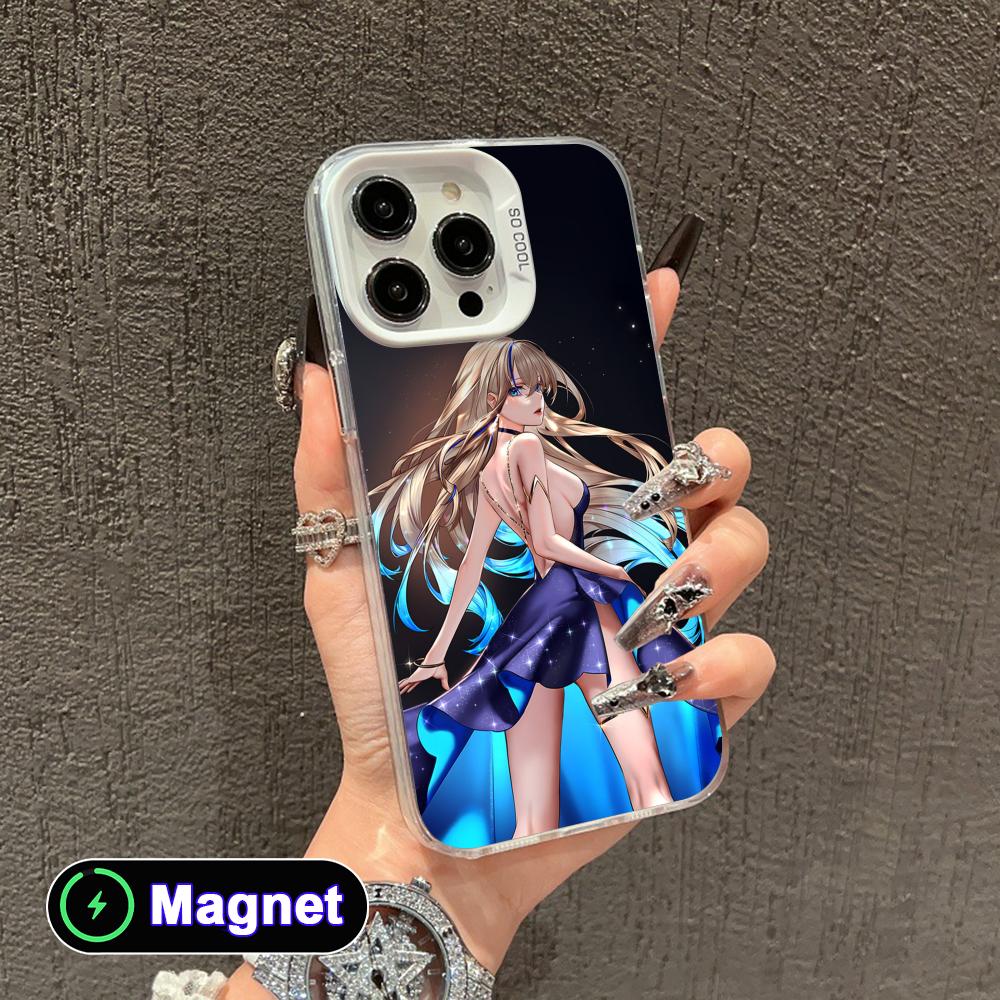 HSR Serval White Translucent MagSafe Mobile Phone Case for iPhone 17 16 15 14 13 12 11 X XR XS Air Pro Max Plus Cover