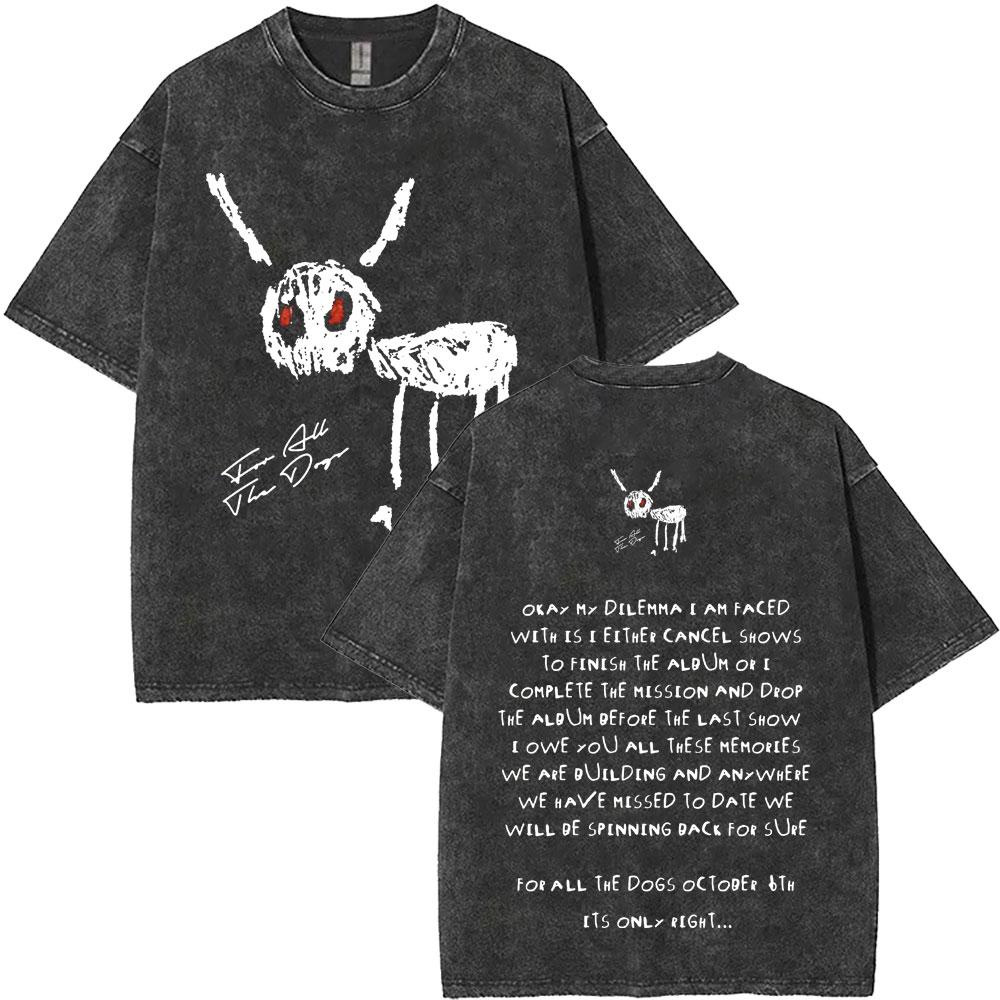 Washed Vintage Rapper Drake Merch 2026 Tshirt Men Women Hip Hop Fashion Pop Music T Shirt Male Summer Cotton Tshirts Fan Gifts