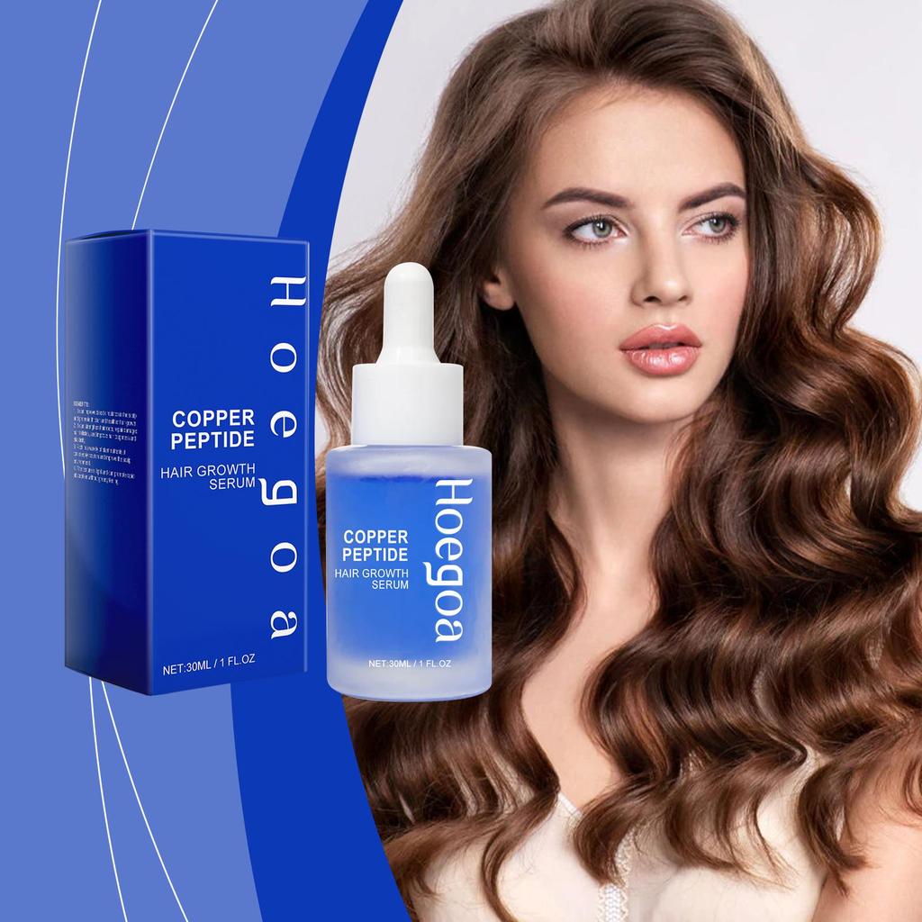 Hoegoa Copper Peptide Hair Serum Nutritive Nourishing Scalp Treatment Hair Root Repair Volume Strengthening Hair