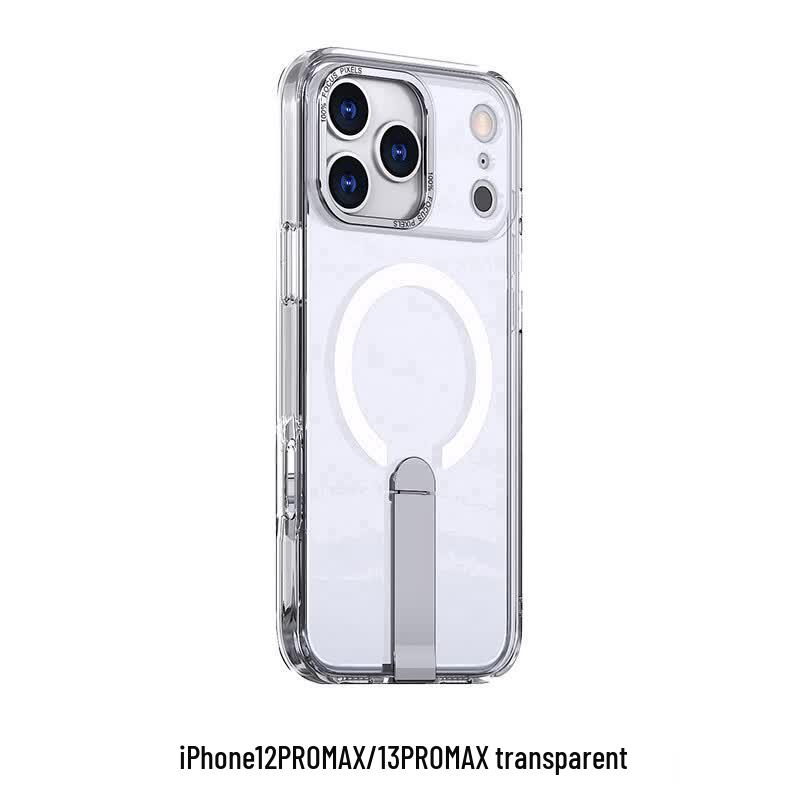 CAXITON Magnetic Kickstand Transparent Shockproof Phone Case