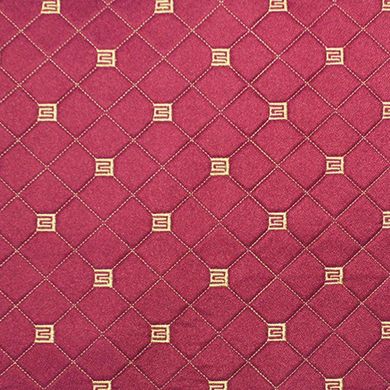 100*148cm Cotton Linen Quilted Fabric Sponge Embroidery Pattern Fabric For Diy Car Interior Seat Cover Upholstery Sofa Material