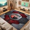 Brentford Football Print Crystal Velvet Rug, Comfortable Water Absorbent Non Slip Indoor Floor Carpet