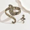 Punk Snake Bendable Choker Adjustable Y-Shaped Metal Snake Wrap Necklace Personality Jewelry Accessory