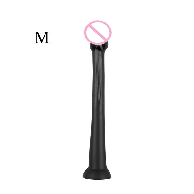 Long Butt Plug Liquid Silicone Anal Plug Big Dildos Stimulate Anus Suction Cup Soft Anal Dilator Penis Sex Toy Dick Sex Products