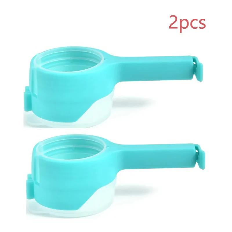 Snack Sealing Clip Fresh Keeping Sealer Clamp Plastic Food Saver Travel Kitchen Gadgets Seal Pour Food Storage Bag Cap Clip