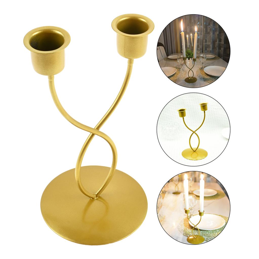 Candle Holder for Pillar Candles Stable Base Table Centerpiece Candlestick Holder for Mantel Fireplace Dining Desktop Home Decor