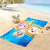 Lankybox Print Beach Towel, Large Soft Quick Dry Towel for Beach Camping Swimming