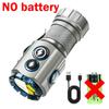 2000LM Powerful LED Flashlight USB Rechargeable EDC Keychain Mini Torch With CAP CLIP Magnet Outdoor Camping Tactical Lantern