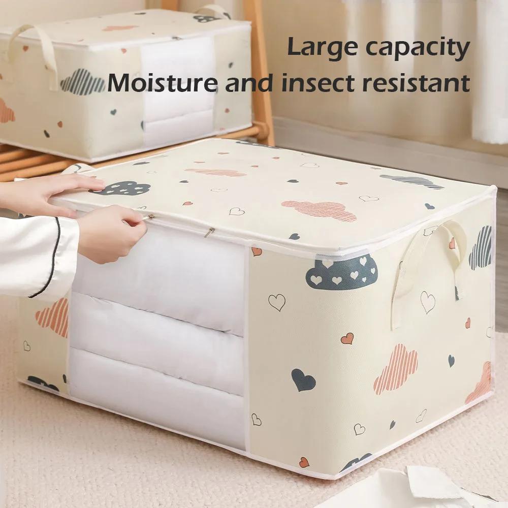 1pc Large/Small Quilt Clothes Storage Bag Moisture Dust Proof Proof Organizer Big Capacity Duvet Blanket Sorting Bags
