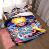 Uzumaki Naruto Japanese Manga Print Bedding Set – Duvet Cover Set – A Luxurious Gift for Teens, Suitable for Double/Single Beds