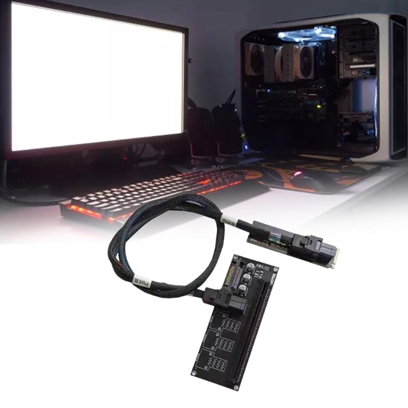 M.2 NVMe To PCIe3.0 SSD PCIE X1 X4 X16 Adapters Card PCIE Expansion Cable For Splay Card SSD Pcie Adapters